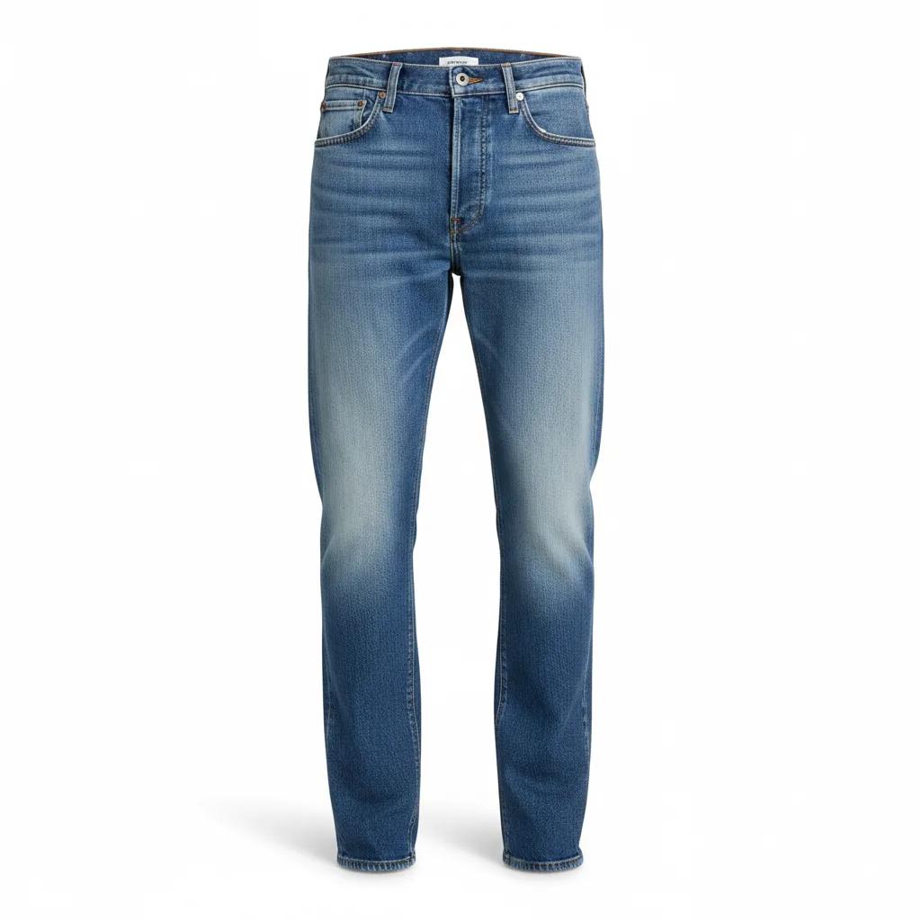 Men's Blue Fitted Jeans