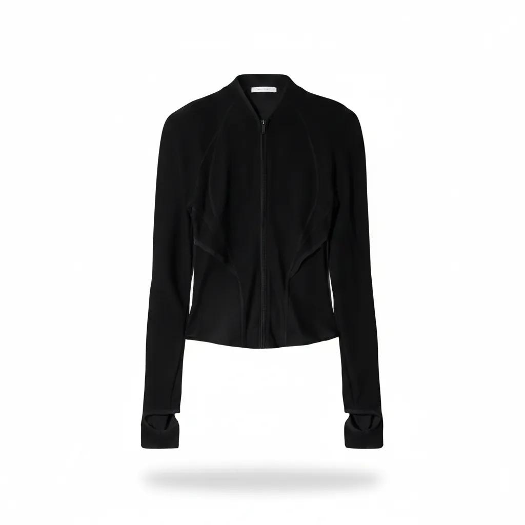 Slashed Zip Top