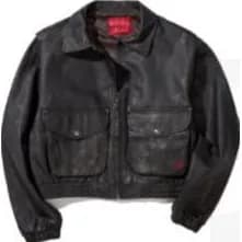 BITTER CELLS Star Leather Jacket (Washed)(Overfit)