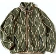KAPITAL Sick Striped Fleece Zip Blouson
