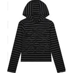 safari 1/2 Ticketing Stripe Border Hoodie