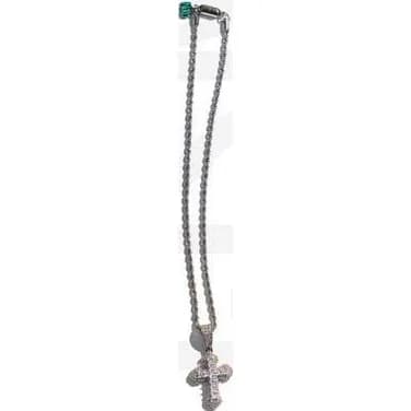NiRO Zirconium Cross Rope Chain Necklace #111