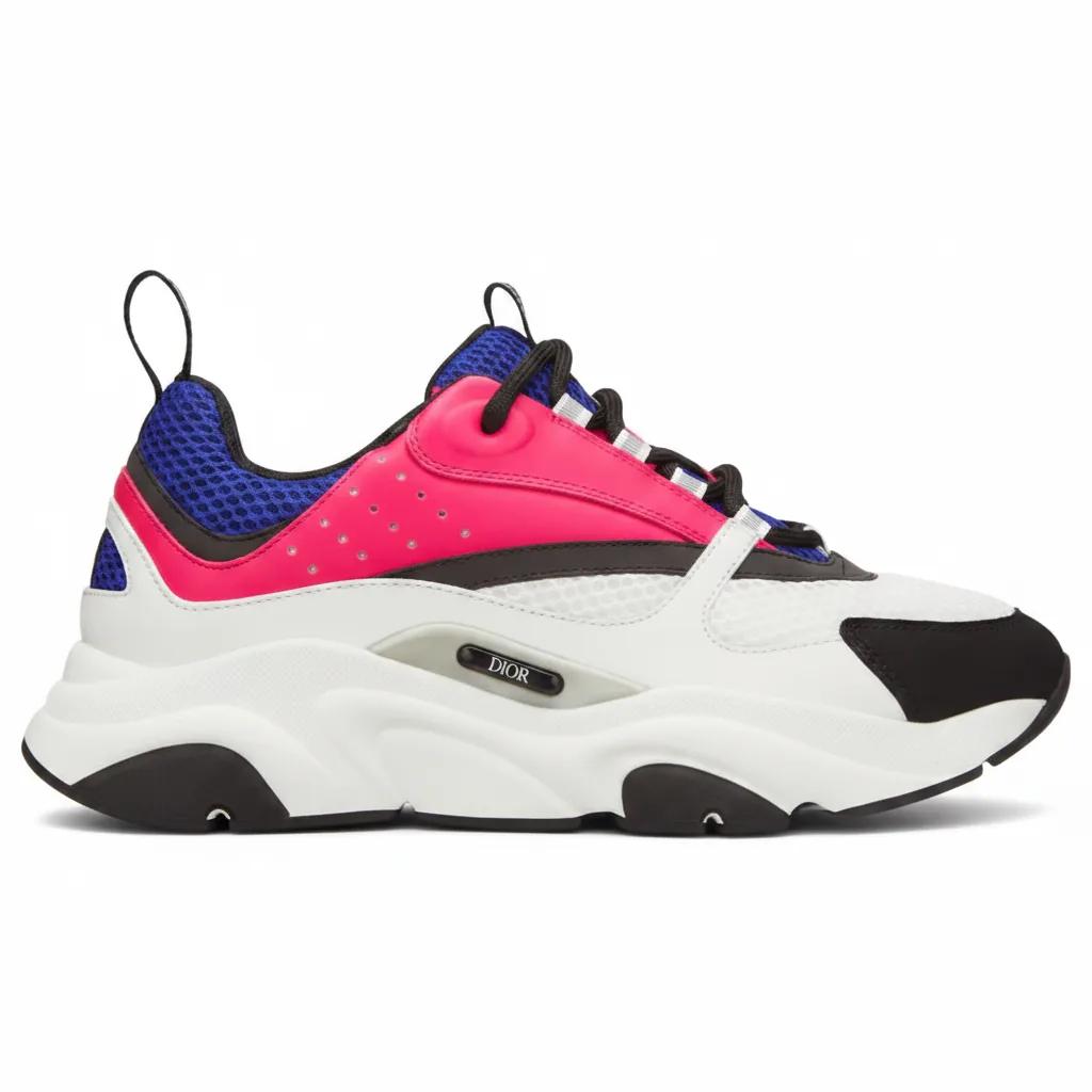 Neon Pink & Purple B22 Sneakers