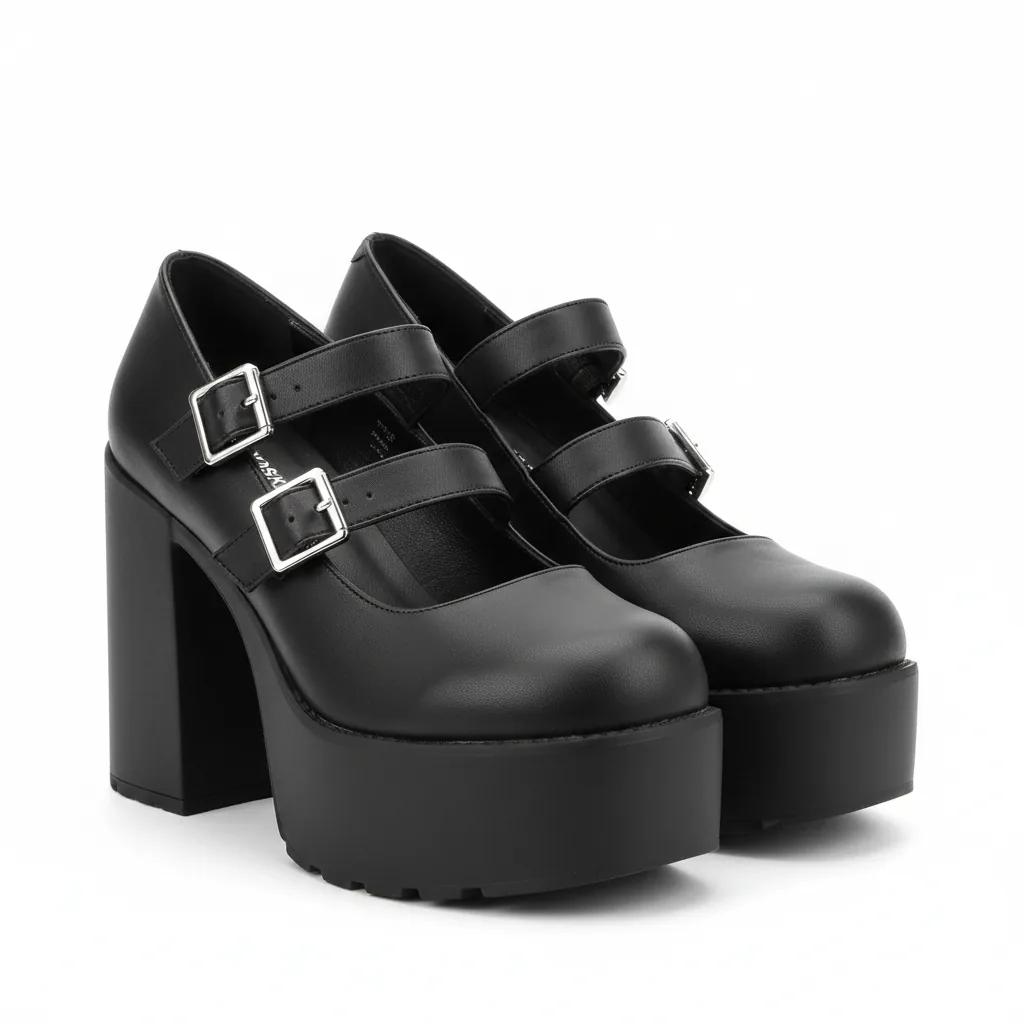 Platform Strap Pumps