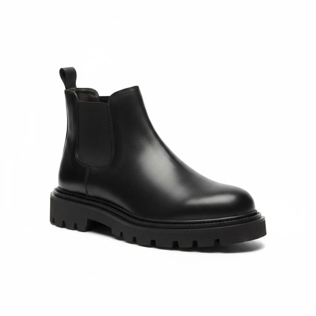 Lug Chelsea Ankle Boots in Vegetable Leather