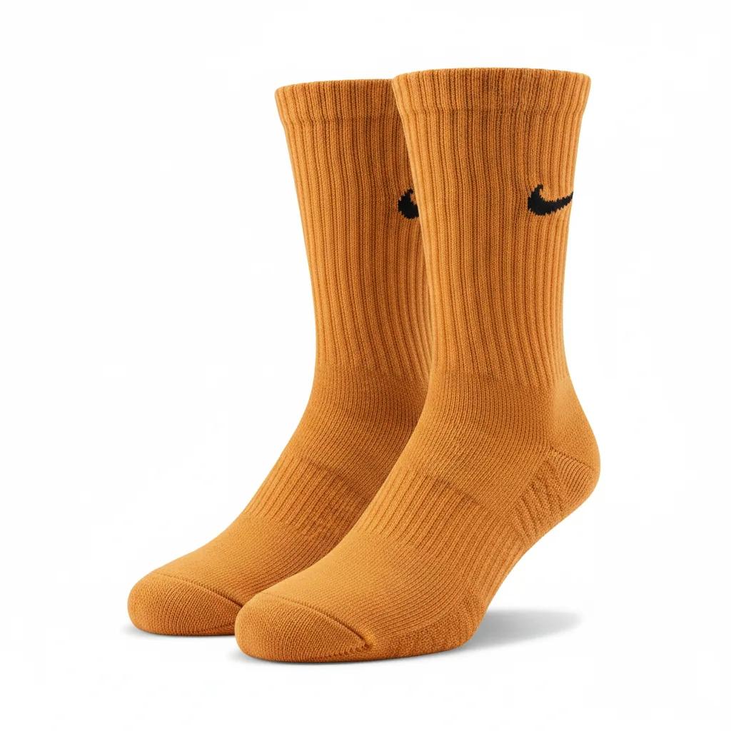 Everyday Plush Crew Socks in Orange
