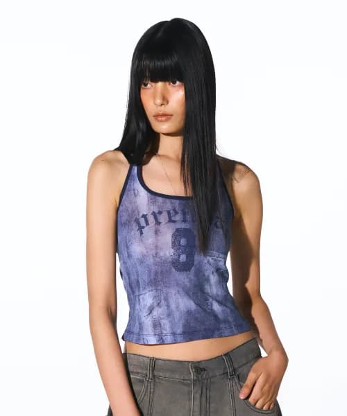 PRENDA Halter Neck Sleeve Less Blue
