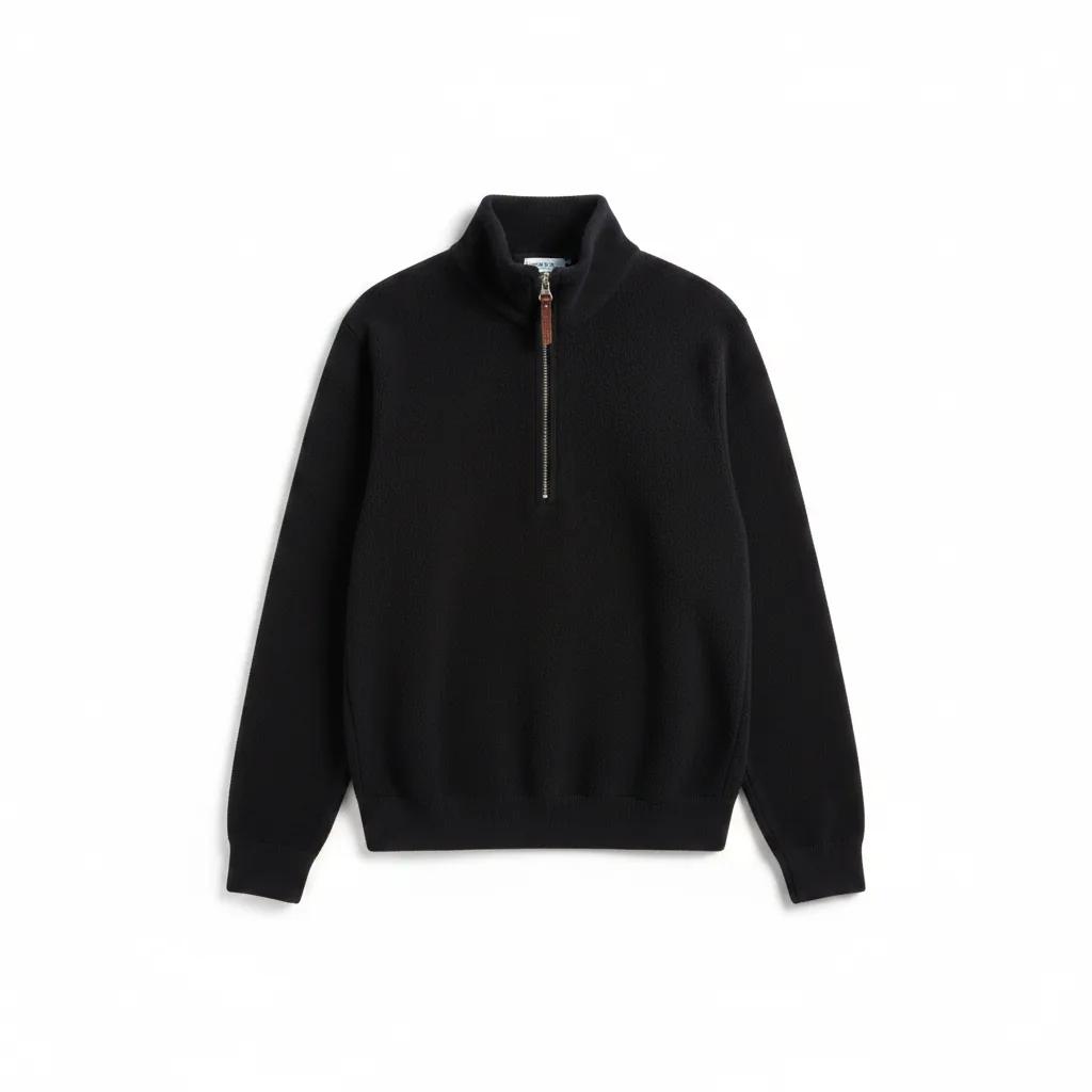 VTG PRADA QUARTER ZIP SWEATER