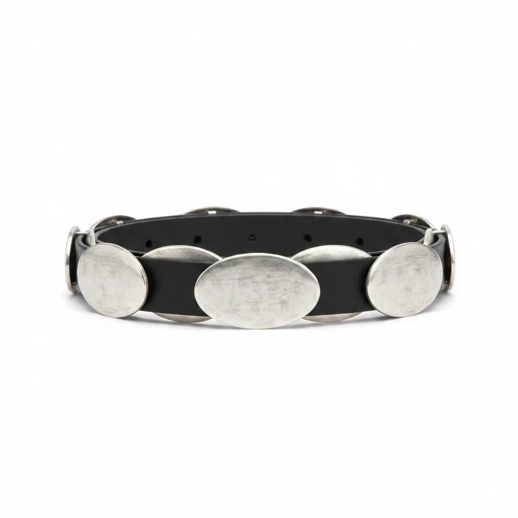 Black Slim Nappa Calf Leather Belt