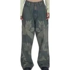 PAOLINA RUSSO Sand Baggy Jeans