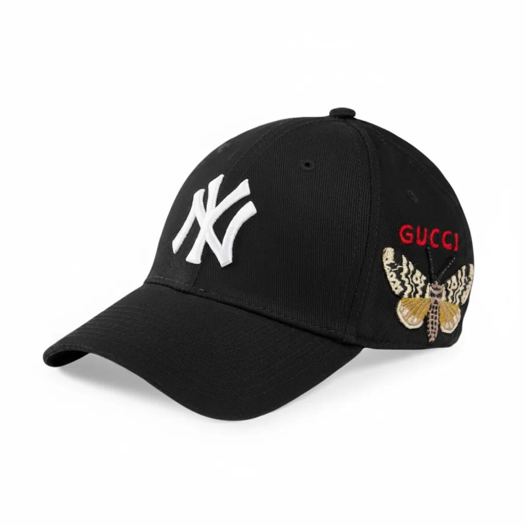 Baseball Cap With Ny Yankees Patch