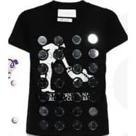 OUR LEGACY 'The Reconstituted Mirror Disc Embroidery' T-shirt
