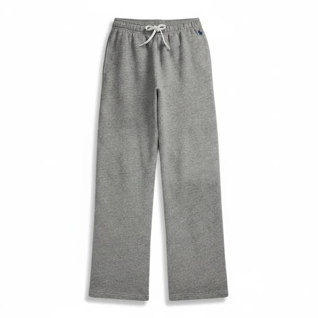 Drawstring Wide-Leg Tracksuit Bottoms