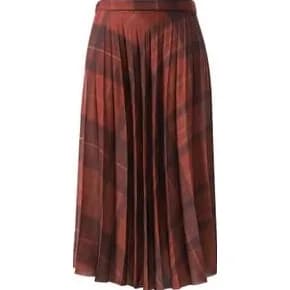 ANCUȚA SARCA Pleated Skirt_Red