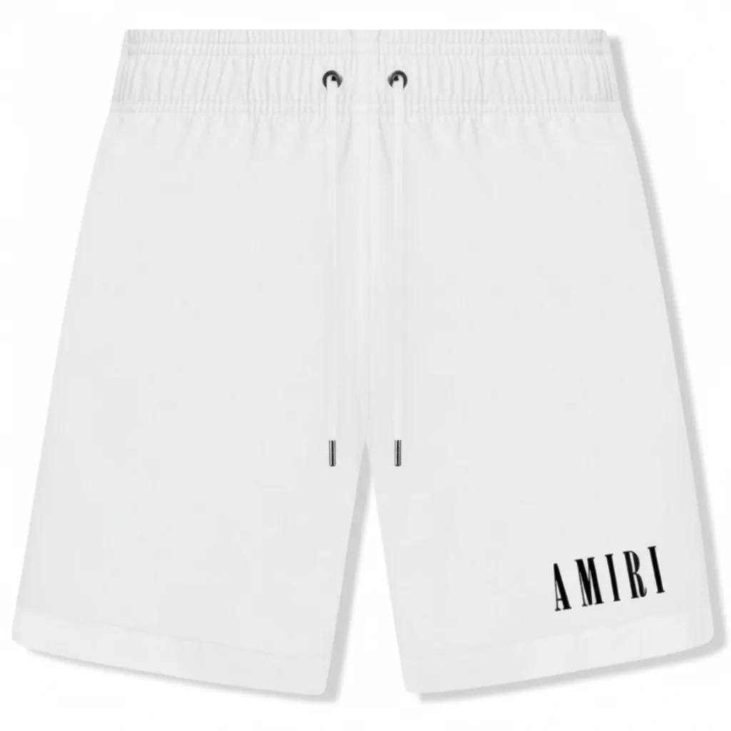 White Core Logo Shorts