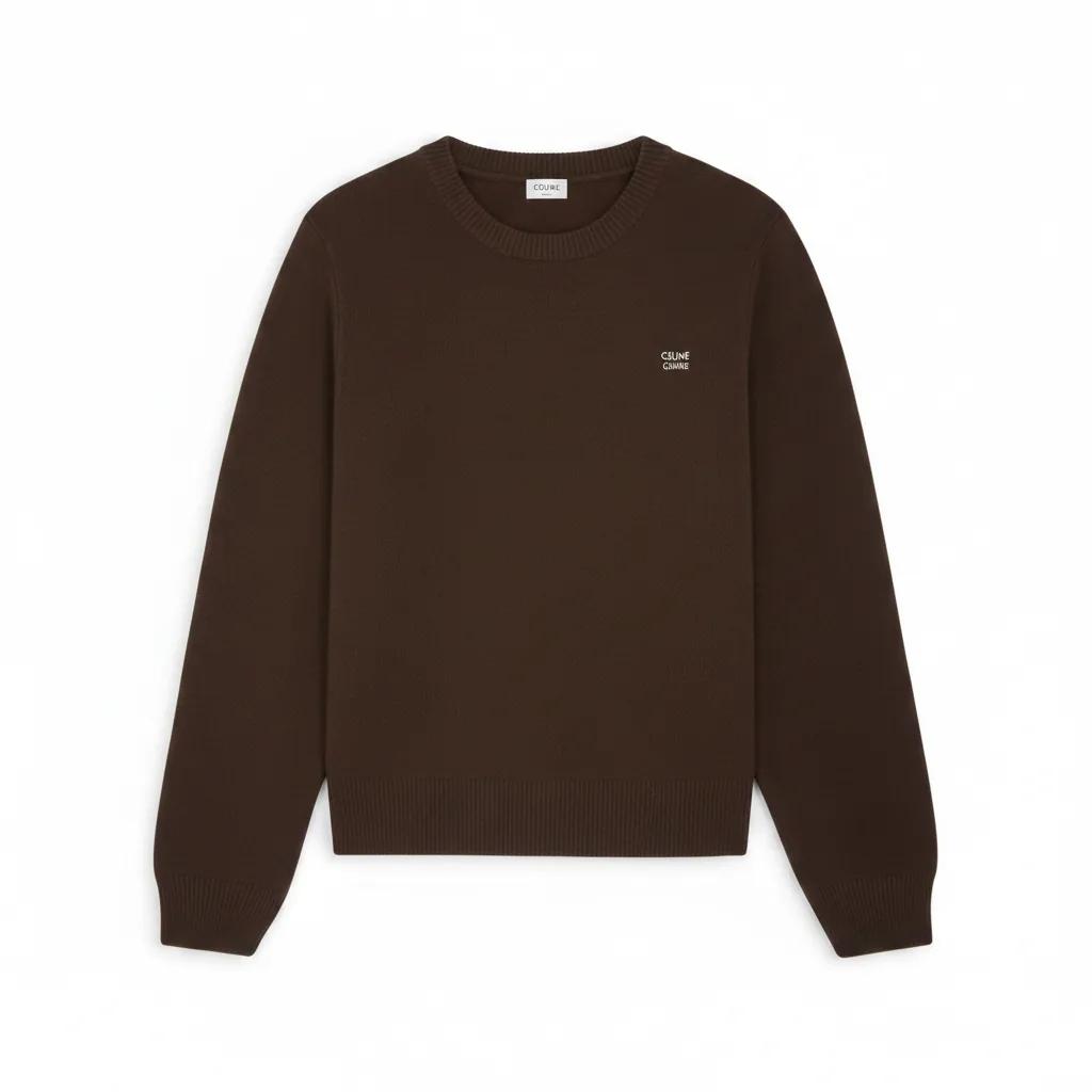 Crew Neck Sweater In Wool And Cashmere
