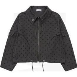 Laceremonie Dot Pattern Jacket _ Black