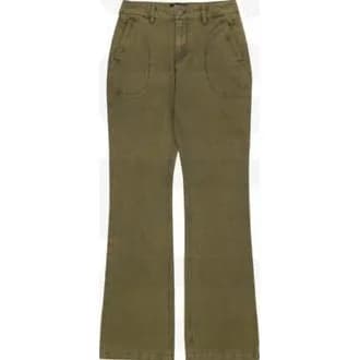 WELLBEING EXPRESS Washed Boots Cut Pants _ Khaki