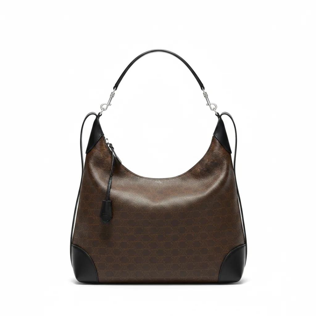 Large Strap Romy in Triomphe Canvas and Calfskin