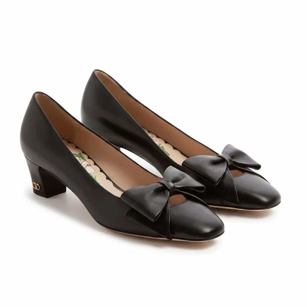 BOWOW PUMPS IN KIDSKIN 45MM