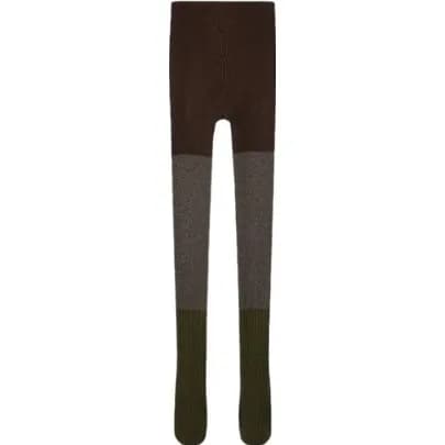 WMWM Nylon Multicolor Color-block Tights