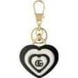 GUCCI Double G Heart Keychain