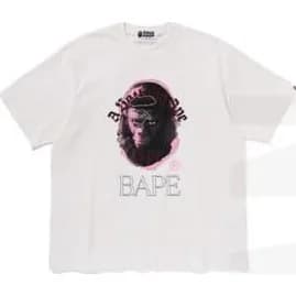 BAPE Garment Dye Rhinestone Ape Head Relaxed Fit Tee