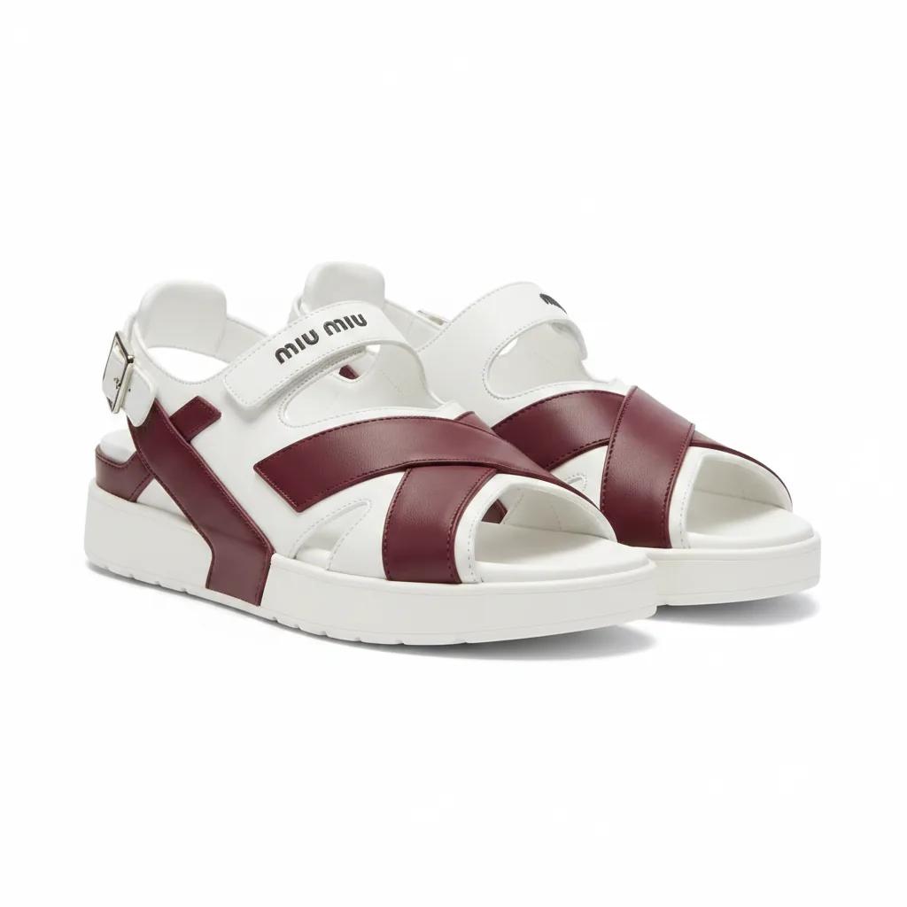 Logo Print Sandals