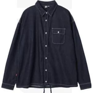 COMONNINOZ String Denim Shirt _ Indigo Blue
