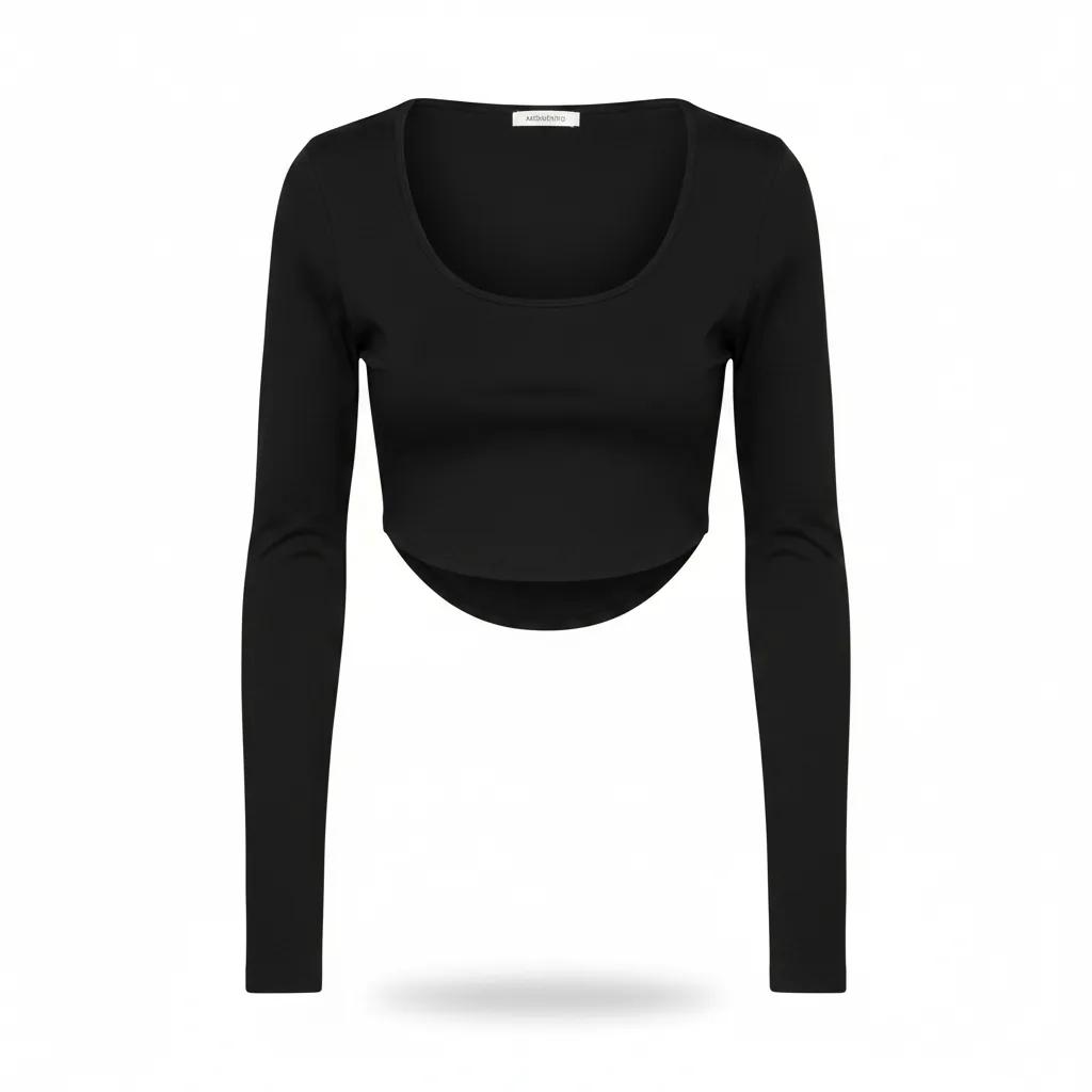 Curved Crop Top