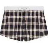 CELINE Celine Mini Shorts in Checked Panama