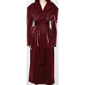 Kim Shui Kristy Patent Oxblood Coat