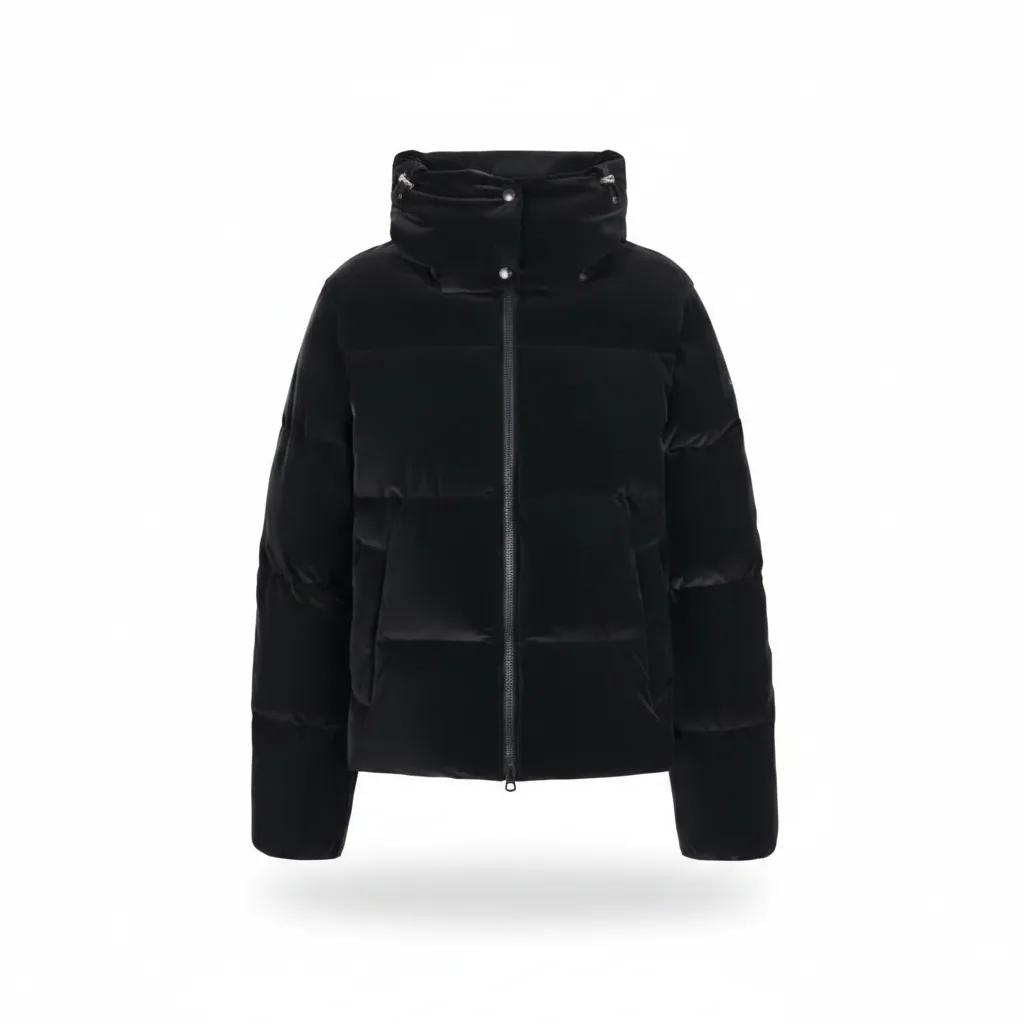 Velvet Short Down Jacket