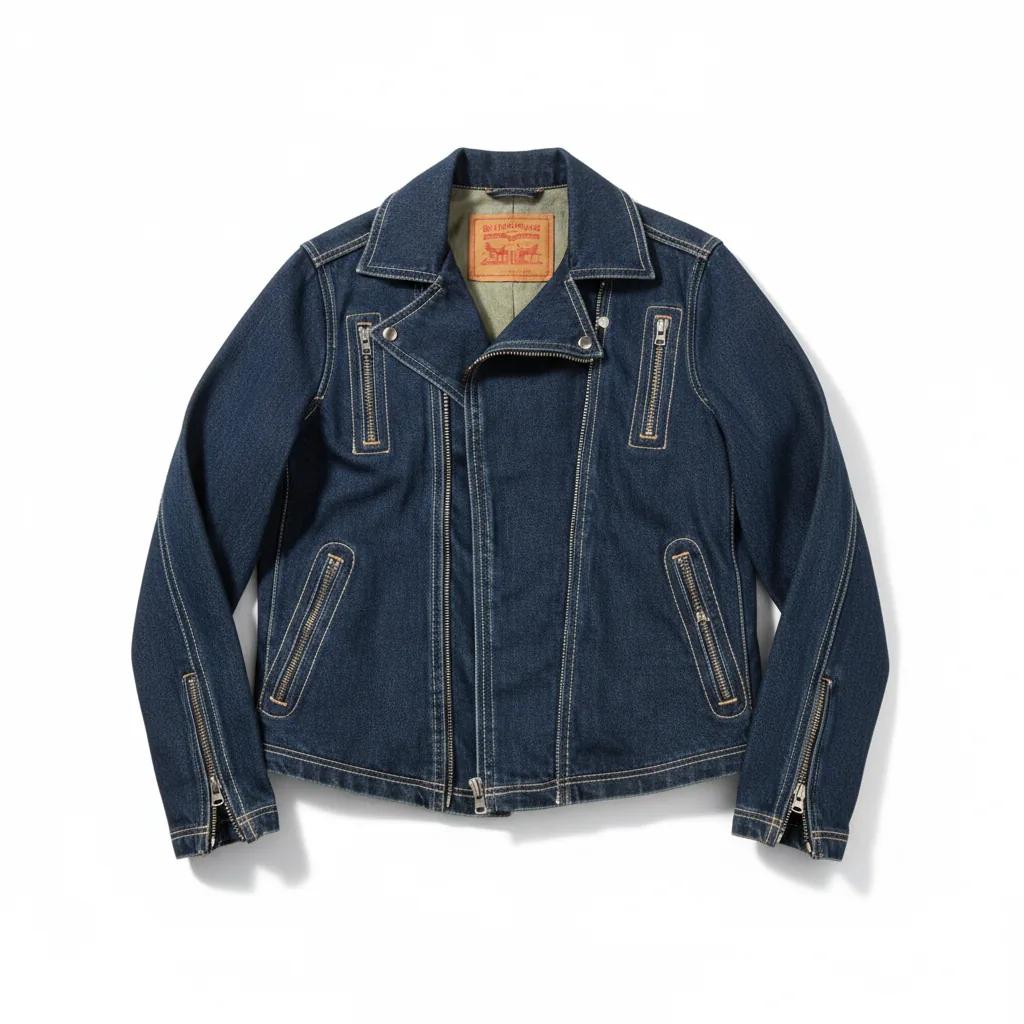 Vintage Denim Rider Jacket (71453-0005)