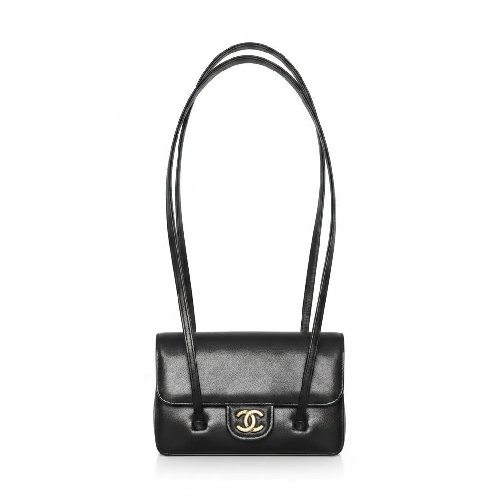Clutch with Leather Strap