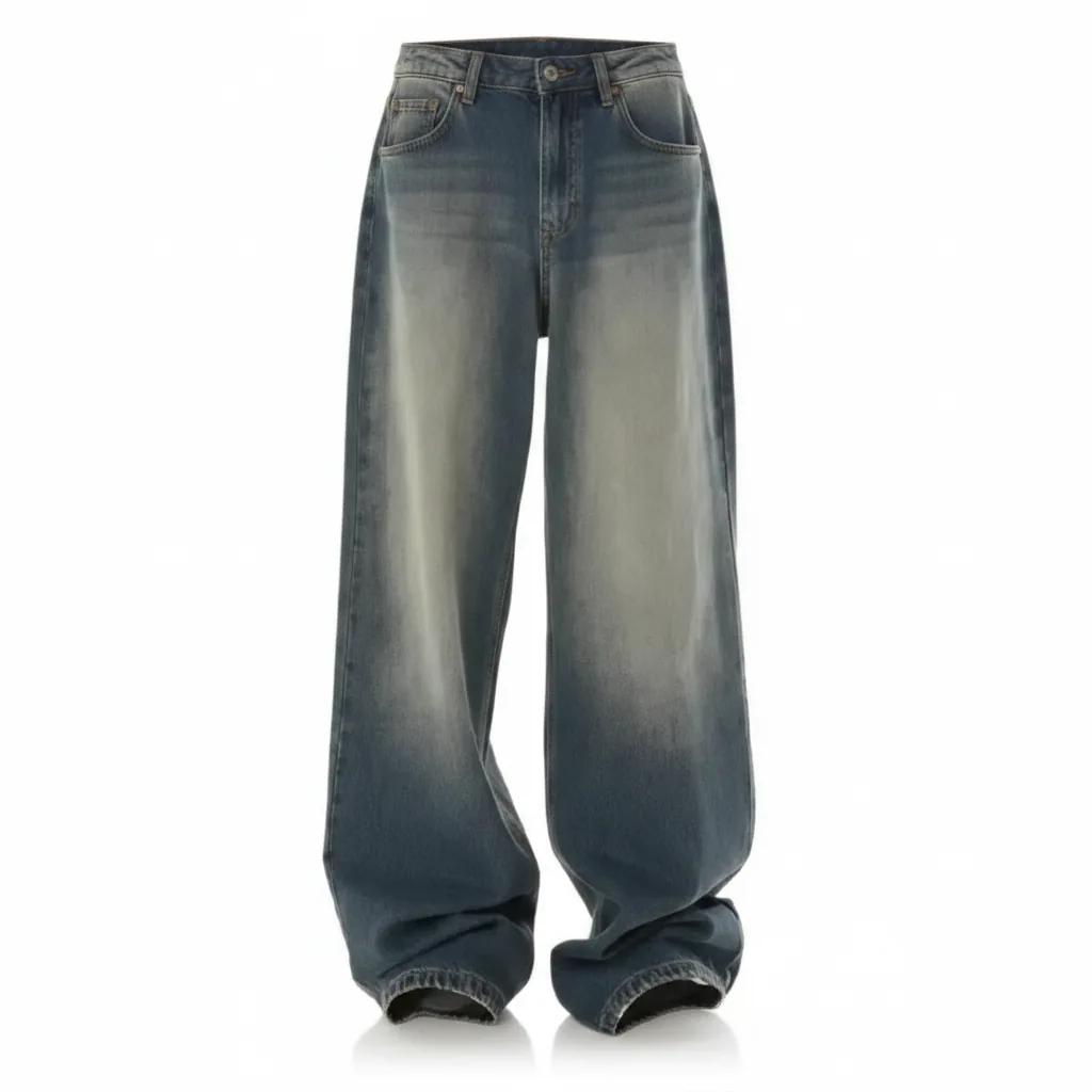 Washed Baggy Jeans
