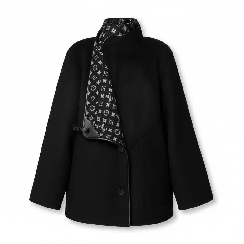 Double Face Clip Front Coat