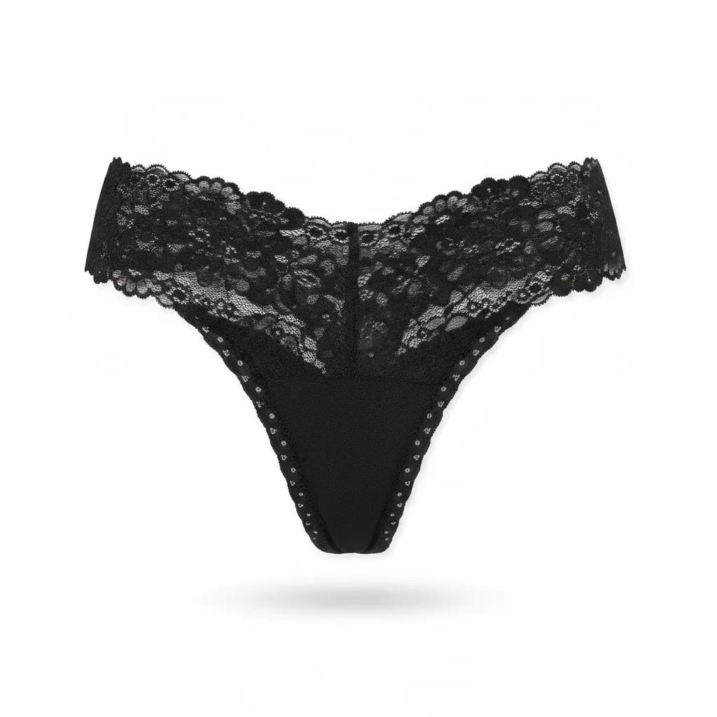 Wink Lace-Trim Thong Panty
