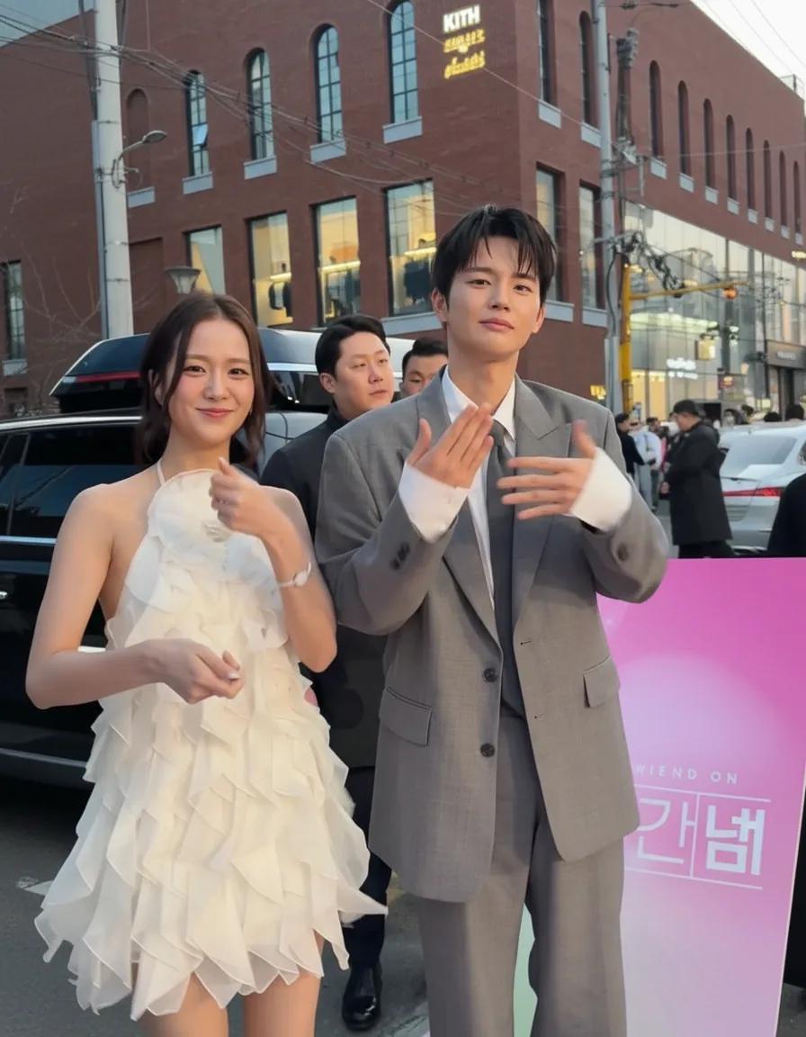 Jisoo at Cartier 'Friend On' event in ruffled mini dress