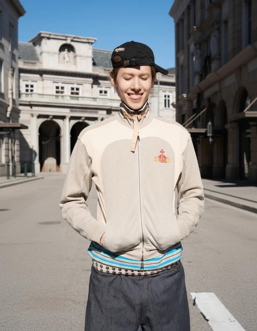Casual daily outfit featuring Vivienne Westwood track sweats