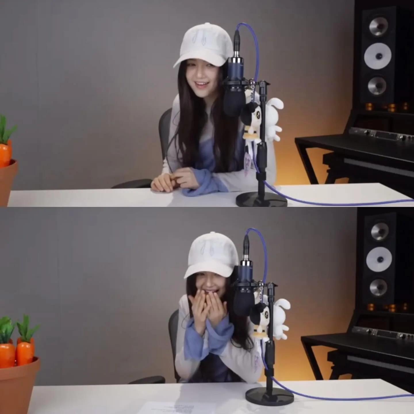 Nayeon in casual white cap outfit