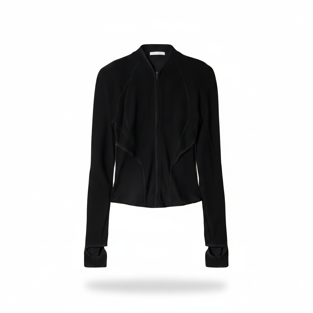 Slashed Zip Top