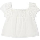 LOW CLASSIC Shirring Cotton Top - Off White
