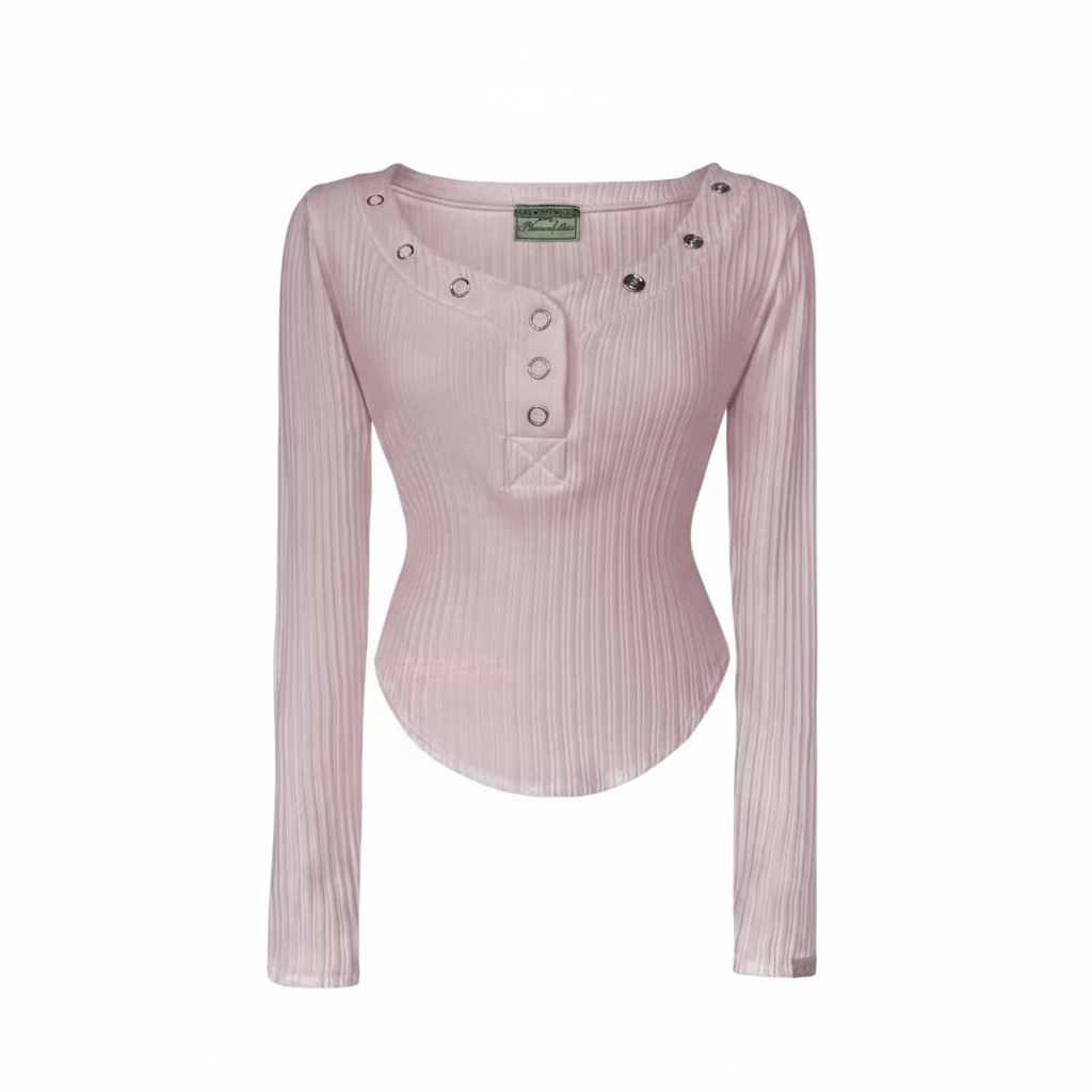 Ribbed Long Sleeve Top