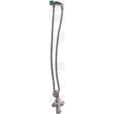 NiRO Zirconium Cross Rope Chain Necklace #111