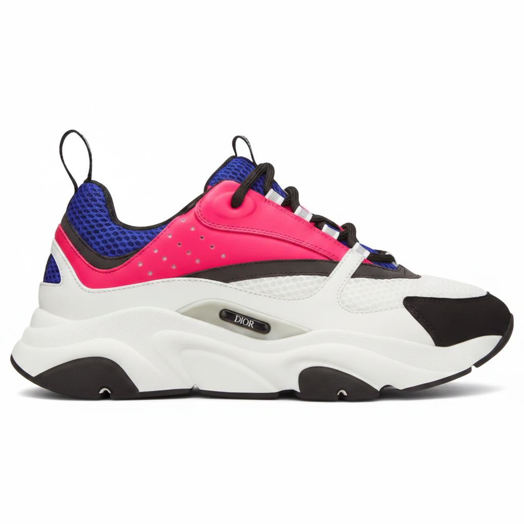 Neon Pink & Purple B22 Sneakers