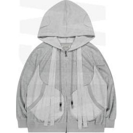 MINIS Earmuffs Hood Zip-Up_Light Grey