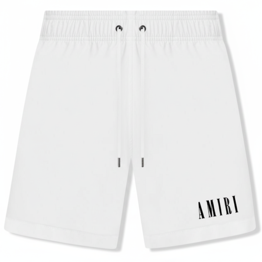 White Core Logo Shorts