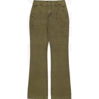 WELLBEING EXPRESS Washed Boots Cut Pants _ Khaki