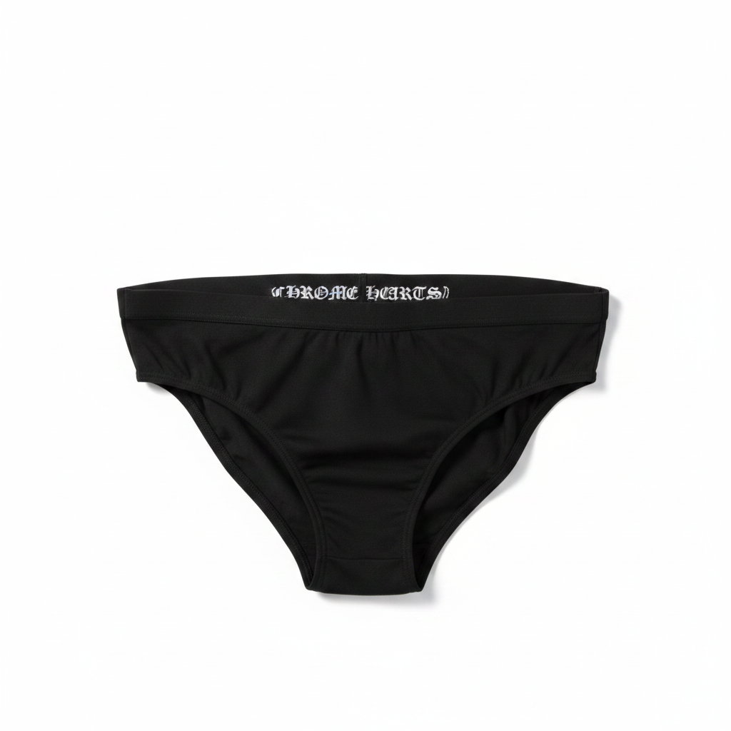 Embroidered Script Underwear